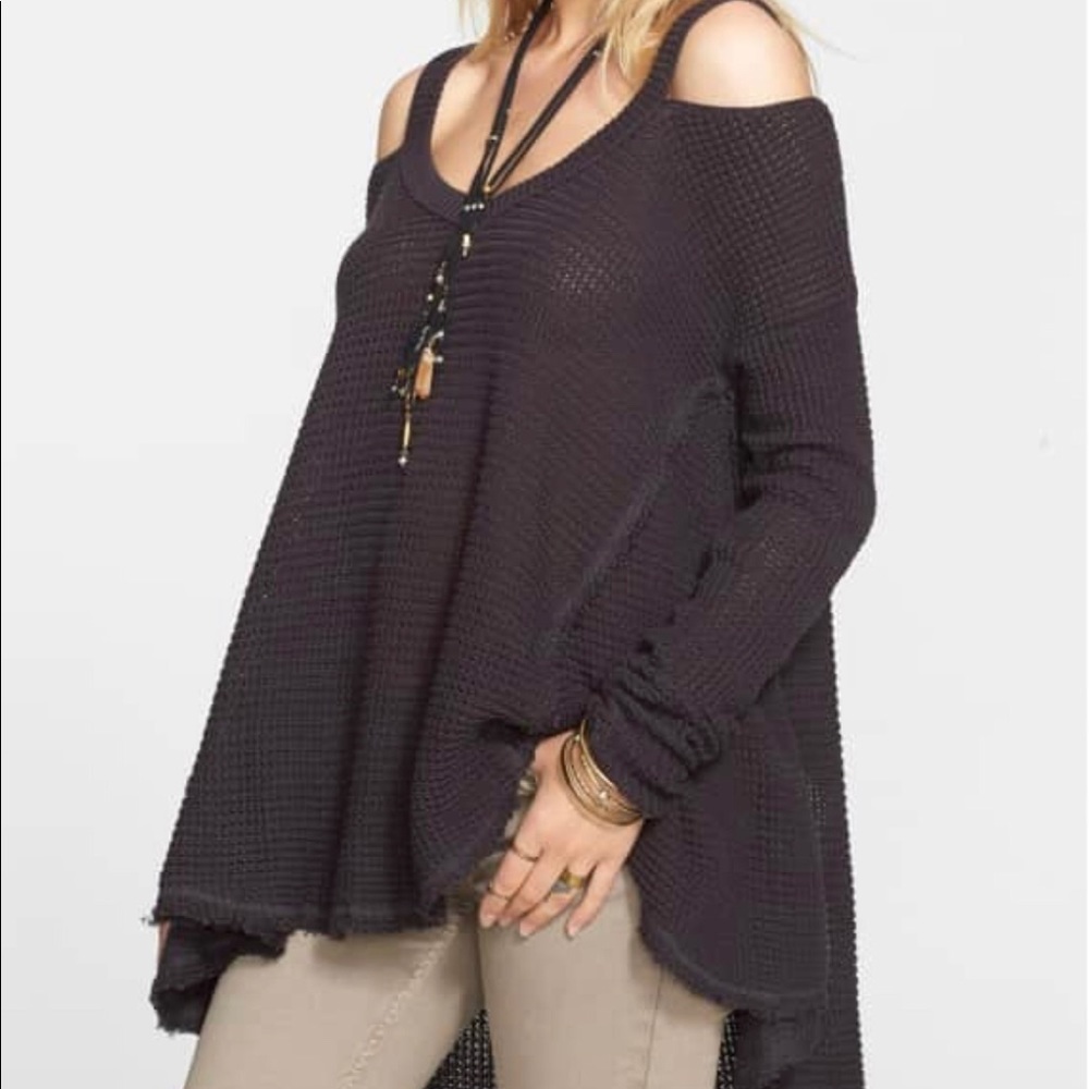 Free People Cold Shoulder Sweater